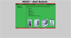 Desktop Screenshot of nedo.cz