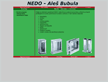 Tablet Screenshot of nedo.cz